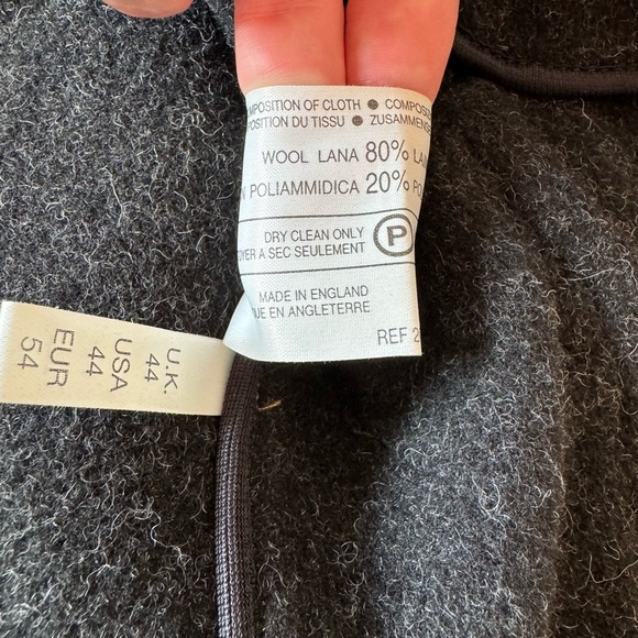 VTG Tibbett Jacket Mens 44 Tan-Brown Wool Blend Heavy Coat Made In England - Picture 10 of 14